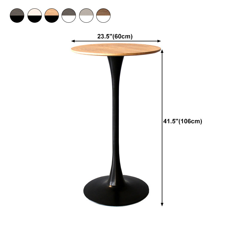 Contemporary Round Counter Table Dining Metal Counter Table for Restaurant Clearhalo 'Bar Furniture' 'Bar Tables' 'bar_tables' 'furn' 'furn_bar_tables' 'Furniture' 'furniture_bar_tables' 'Kitchen & Dining Furniture' 4768717