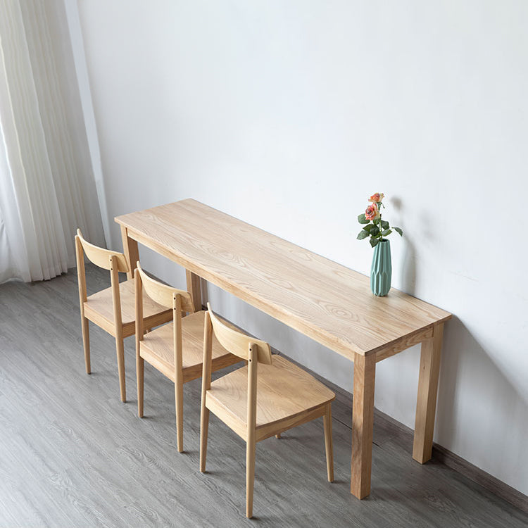 Contemporary Rectangle Bar Counter Table Dining Wooden Counter Table for Restaurant 47.2"L x 19.7"W x 29.5"H Without Chairs Clearhalo 'Bar Furniture' 'Bar Tables' 'bar_tables' 'furn' 'furn_bar_tables' 'Furniture' 'furniture_bar_tables' 'Kitchen & Dining Furniture' 4768718