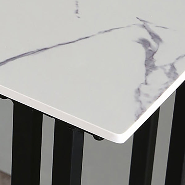 Stone Top Bar Table Traditional Luxury Rectangle Bar Table with Sled Base in Gold Clearhalo 'Bar Furniture' 'Bar Tables' 'bar_tables' 'furn' 'furn_bar_tables' 'Furniture' 'furniture_bar_tables' 'Kitchen & Dining Furniture' 4768748