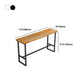 Rectangle Wood Bar Dining Table Contemporary Bar Table with Trestle Base Clearhalo 'Bar Furniture' 'Bar Tables' 'bar_tables' 'furn' 'furn_bar_tables' 'Furniture' 'furniture_bar_tables' 'Kitchen & Dining Furniture' 4768774