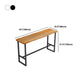 Rectangle Wood Bar Dining Table Contemporary Bar Table with Trestle Base Clearhalo 'Bar Furniture' 'Bar Tables' 'bar_tables' 'furn' 'furn_bar_tables' 'Furniture' 'furniture_bar_tables' 'Kitchen & Dining Furniture' 4768779