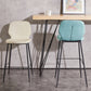 Modern Low Back Bar-stool PU Leather Bar Stool with Metal Legs Clearhalo 'Bar Furniture' 'Bar Stools' 'bar_stools' 'furn' 'furn_bar_stools' 'Furniture' 'furniture_bar_stools' 'Kitchen & Dining Furniture' 4768784
