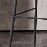Modern Low Back Bar-stool PU Leather Bar Stool with Metal Legs Clearhalo 'Bar Furniture' 'Bar Stools' 'bar_stools' 'furn' 'furn_bar_stools' 'Furniture' 'furniture_bar_stools' 'Kitchen & Dining Furniture' 4768796