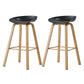 Metal Contemporary Dining Kitchen Room Armless Stool Low Back Bar Stool Black 2 Piece Set Bar Stool(30"H) Clearhalo 'Bar Furniture' 'Bar Stools' 'bar_stools' 'furn' 'furn_bar_stools' 'Furniture' 'furniture_bar_stools' 'Kitchen & Dining Furniture' 4768818