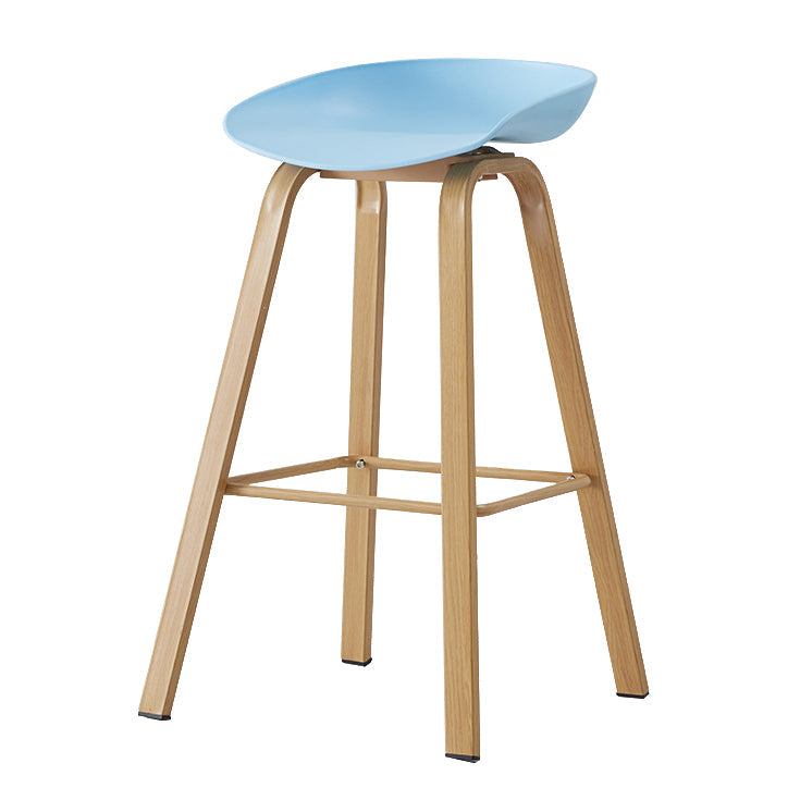 Metal Contemporary Dining Kitchen Room Armless Stool Low Back Bar Stool Clearhalo 'Bar Furniture' 'Bar Stools' 'bar_stools' 'furn' 'furn_bar_stools' 'Furniture' 'furniture_bar_stools' 'Kitchen & Dining Furniture' 4768819