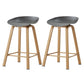 Metal Contemporary Dining Kitchen Room Armless Stool Low Back Bar Stool Dark Gray 2 Piece Set Counter Stool(26"H) Clearhalo 'Bar Furniture' 'Bar Stools' 'bar_stools' 'furn' 'furn_bar_stools' 'Furniture' 'furniture_bar_stools' 'Kitchen & Dining Furniture' 4768825