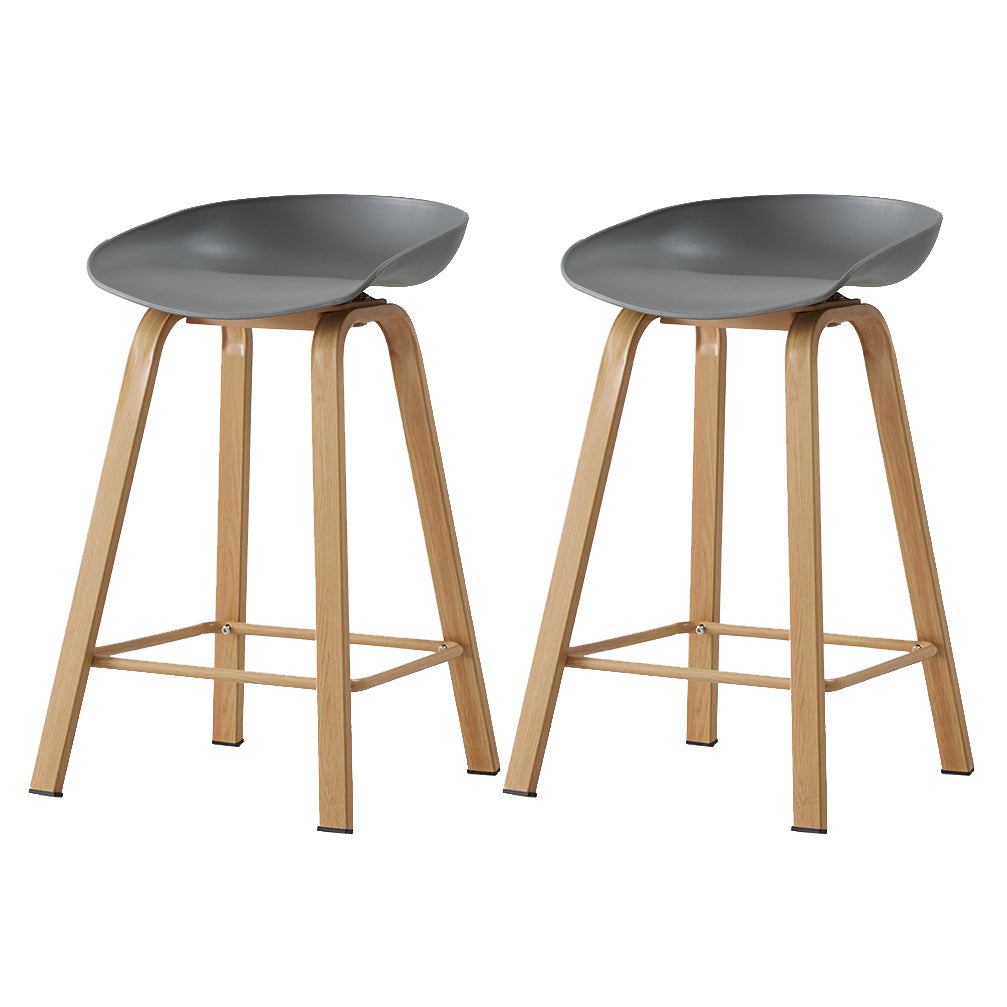 Metal Contemporary Dining Kitchen Room Armless Stool Low Back Bar Stool Dark Gray 2 Piece Set Counter Stool(26"H) Clearhalo 'Bar Furniture' 'Bar Stools' 'bar_stools' 'furn' 'furn_bar_stools' 'Furniture' 'furniture_bar_stools' 'Kitchen & Dining Furniture' 4768825