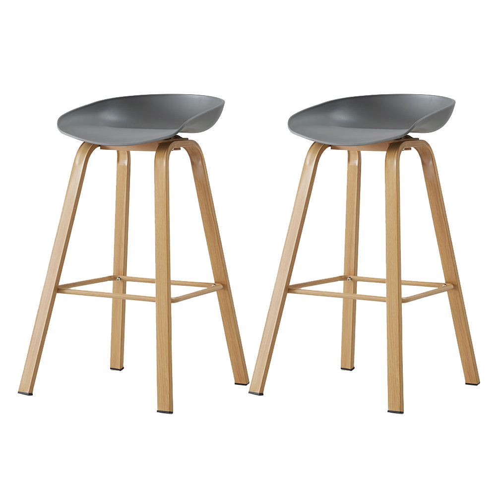 Metal Contemporary Dining Kitchen Room Armless Stool Low Back Bar Stool Dark Gray 2 Piece Set Bar Stool(30"H) Clearhalo 'Bar Furniture' 'Bar Stools' 'bar_stools' 'furn' 'furn_bar_stools' 'Furniture' 'furniture_bar_stools' 'Kitchen & Dining Furniture' 4768830