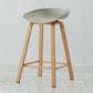 Metal Contemporary Dining Kitchen Room Armless Stool Low Back Bar Stool Light Gray 1 Piece Counter Stool(26"H) Clearhalo 'Bar Furniture' 'Bar Stools' 'bar_stools' 'furn' 'furn_bar_stools' 'Furniture' 'furniture_bar_stools' 'Kitchen & Dining Furniture' 4768834