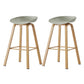 Metal Contemporary Dining Kitchen Room Armless Stool Low Back Bar Stool Light Gray 2 Piece Set Bar Stool(30"H) Clearhalo 'Bar Furniture' 'Bar Stools' 'bar_stools' 'furn' 'furn_bar_stools' 'Furniture' 'furniture_bar_stools' 'Kitchen & Dining Furniture' 4768840