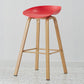 Metal Contemporary Dining Kitchen Room Armless Stool Low Back Bar Stool Red 1 Piece Bar Stool(30"H) Clearhalo 'Bar Furniture' 'Bar Stools' 'bar_stools' 'furn' 'furn_bar_stools' 'Furniture' 'furniture_bar_stools' 'Kitchen & Dining Furniture' 4768851