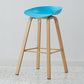 Metal Contemporary Dining Kitchen Room Armless Stool Low Back Bar Stool Sky Blue 1 Piece Bar Stool(30"H) Clearhalo 'Bar Furniture' 'Bar Stools' 'bar_stools' 'furn' 'furn_bar_stools' 'Furniture' 'furniture_bar_stools' 'Kitchen & Dining Furniture' 4768869