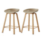Metal Contemporary Dining Kitchen Room Armless Stool Low Back Bar Stool Khaki 2 Piece Set Counter Stool(26"H) Clearhalo 'Bar Furniture' 'Bar Stools' 'bar_stools' 'furn' 'furn_bar_stools' 'Furniture' 'furniture_bar_stools' 'Kitchen & Dining Furniture' 4768873
