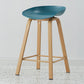 Metal Contemporary Dining Kitchen Room Armless Stool Low Back Bar Stool Lake Blue 1 Piece Counter Stool(26"H) Clearhalo 'Bar Furniture' 'Bar Stools' 'bar_stools' 'furn' 'furn_bar_stools' 'Furniture' 'furniture_bar_stools' 'Kitchen & Dining Furniture' 4768878