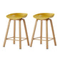 Metal Contemporary Dining Kitchen Room Armless Stool Low Back Bar Stool Ginger 2 Piece Set Counter Stool(26"H) Clearhalo 'Bar Furniture' 'Bar Stools' 'bar_stools' 'furn' 'furn_bar_stools' 'Furniture' 'furniture_bar_stools' 'Kitchen & Dining Furniture' 4768885