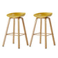 Metal Contemporary Dining Kitchen Room Armless Stool Low Back Bar Stool Ginger 2 Piece Set Bar Stool(30"H) Clearhalo 'Bar Furniture' 'Bar Stools' 'bar_stools' 'furn' 'furn_bar_stools' 'Furniture' 'furniture_bar_stools' 'Kitchen & Dining Furniture' 4768888