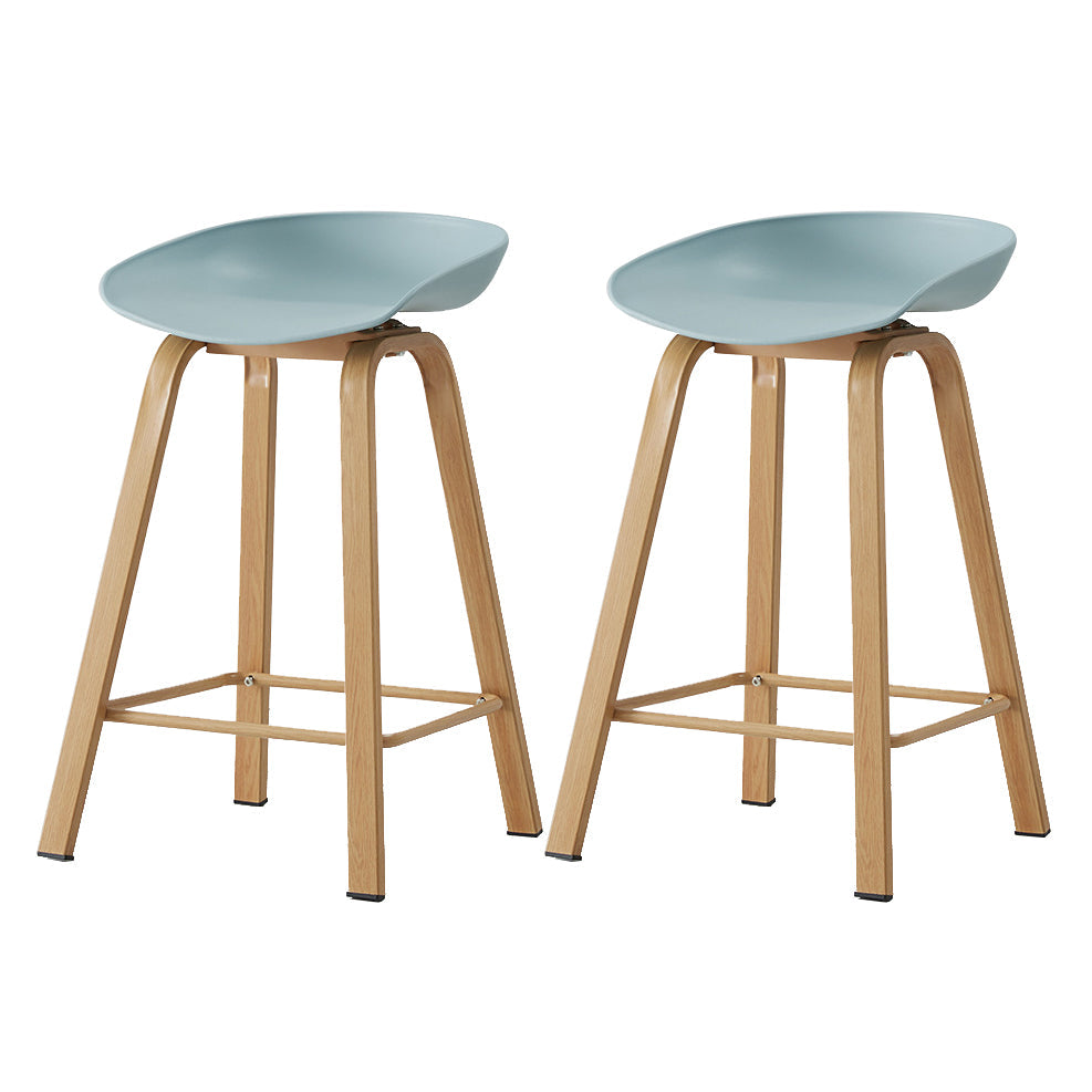 Metal Contemporary Dining Kitchen Room Armless Stool Low Back Bar Stool Navy 2 Piece Set Counter Stool(26"H) Clearhalo 'Bar Furniture' 'Bar Stools' 'bar_stools' 'furn' 'furn_bar_stools' 'Furniture' 'furniture_bar_stools' 'Kitchen & Dining Furniture' 4768891