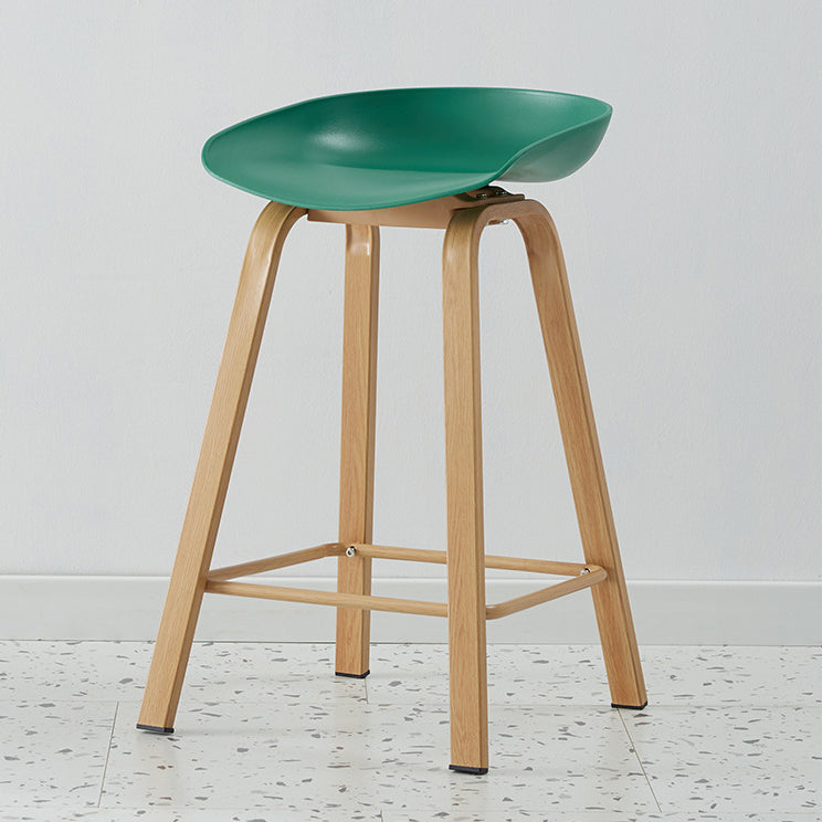 Metal Contemporary Dining Kitchen Room Armless Stool Low Back Bar Stool Blackish Green 1 Piece Counter Stool(26"H) Clearhalo 'Bar Furniture' 'Bar Stools' 'bar_stools' 'furn' 'furn_bar_stools' 'Furniture' 'furniture_bar_stools' 'Kitchen & Dining Furniture' 4768896