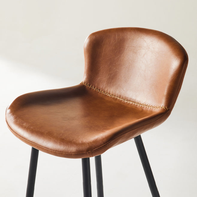 Metal Industrial Kitchen Dining Room Armless Stool Low Back Bar Stool Clearhalo 'Bar Furniture' 'Bar Stools' 'bar_stools' 'Furniture' 'furniture_bar_stools' 'Kitchen & Dining Furniture' 4768914