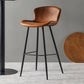 Metal Industrial Kitchen Dining Room Armless Stool Low Back Bar Stool Yellow-Brown 1 Piece Clearhalo 'Bar Furniture' 'Bar Stools' 'bar_stools' 'Furniture' 'furniture_bar_stools' 'Kitchen & Dining Furniture' 4768933