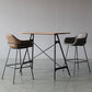 Contemporary Leather Armed Barstool Matte Finish Footrest Low Back Stool Clearhalo 'Bar Furniture' 'Bar Stools' 'bar_stools' 'furn' 'furn_bar_stools' 'Furniture' 'furniture_bar_stools' 'Kitchen & Dining Furniture' 4768941