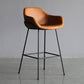 Contemporary Leather Armed Barstool Matte Finish Footrest Low Back Stool Clearhalo 'Bar Furniture' 'Bar Stools' 'bar_stools' 'furn' 'furn_bar_stools' 'Furniture' 'furniture_bar_stools' 'Kitchen & Dining Furniture' 4768948