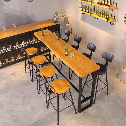 Industrial Bar and Counter Stool Low Back Stool with 4 Metal Legs Clearhalo 'Bar Furniture' 'Bar Stools' 'bar_stools' 'furn' 'furn_bar_stools' 'Furniture' 'furniture_bar_stools' 'Kitchen & Dining Furniture' 4768988