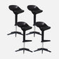 Modern Liftable Bar-stool Low Back Bar Stool with Metal Legs Black 4 Piece Set Clearhalo 'Bar Furniture' 'Bar Stools' 'bar_stools' 'furn' 'furn_bar_stools' 'Furniture' 'furniture_bar_stools' 'Kitchen & Dining Furniture' 4769001