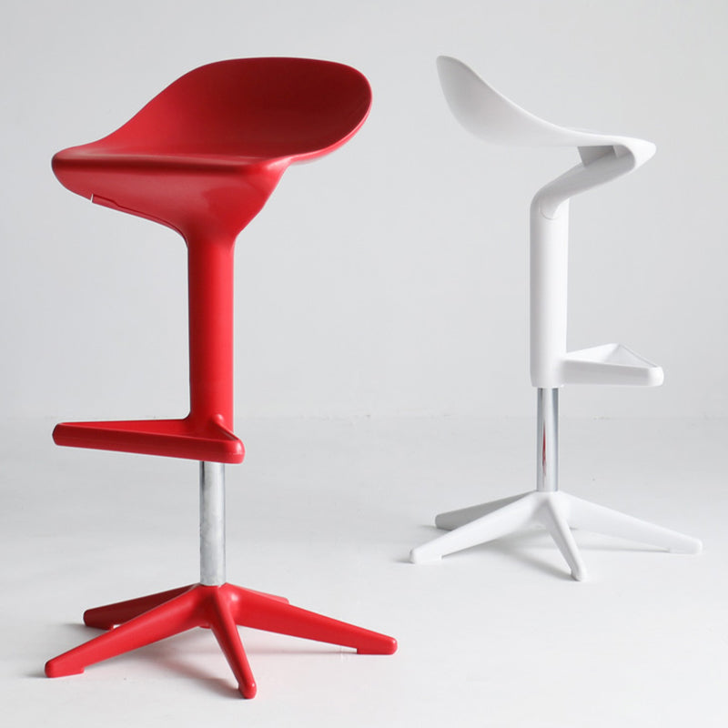 Modern Liftable Bar-stool Low Back Bar Stool with Metal Legs Clearhalo 'Bar Furniture' 'Bar Stools' 'bar_stools' 'furn' 'furn_bar_stools' 'Furniture' 'furniture_bar_stools' 'Kitchen & Dining Furniture' 4769016