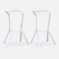 Modern Style Bar-stool Plastic Backless Bar Stool for Kitchen Bar with Plastic Legs White 2 Piece Set Clearhalo 'Bar Furniture' 'Bar Stools' 'bar_stools' 'furn' 'furn_bar_stools' 'Furniture' 'furniture_bar_stools' 'Kitchen & Dining Furniture' 4769021