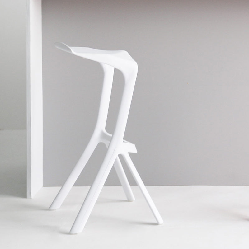 Modern Style Bar-stool Plastic Backless Bar Stool for Kitchen Bar with Plastic Legs Clearhalo 'Bar Furniture' 'Bar Stools' 'bar_stools' 'furn' 'furn_bar_stools' 'Furniture' 'furniture_bar_stools' 'Kitchen & Dining Furniture' 4769024