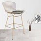 Contemporary Rectangle Bar and Counter Stool Metal Stool with 4 Legs Clearhalo 'Bar Furniture' 'Bar Stools' 'bar_stools' 'furn' 'furn_bar_stools' 'Furniture' 'furniture_bar_stools' 'Kitchen & Dining Furniture' 4769053