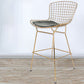Contemporary Rectangle Bar and Counter Stool Metal Stool with 4 Legs Clearhalo 'Bar Furniture' 'Bar Stools' 'bar_stools' 'furn' 'furn_bar_stools' 'Furniture' 'furniture_bar_stools' 'Kitchen & Dining Furniture' 4769054