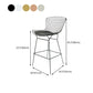 Contemporary Rectangle Bar and Counter Stool Metal Stool with 4 Legs Clearhalo 'Bar Furniture' 'Bar Stools' 'bar_stools' 'furn' 'furn_bar_stools' 'Furniture' 'furniture_bar_stools' 'Kitchen & Dining Furniture' 4769072