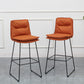 Metal Contemporary Kitchen Dining Room Armless Stool Low Back Bar Stool Clearhalo 'Bar Furniture' 'Bar Stools' 'bar_stools' 'Furniture' 'furniture_bar_stools' 'Kitchen & Dining Furniture' 4769109