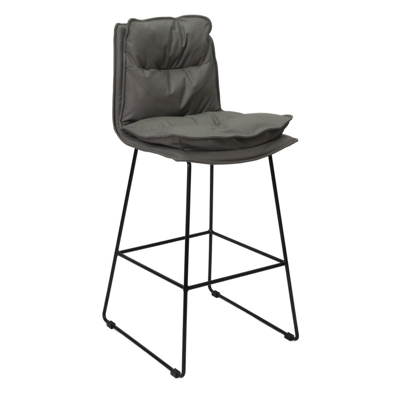 Metal Contemporary Kitchen Dining Room Armless Stool Low Back Bar Stool Clearhalo 'Bar Furniture' 'Bar Stools' 'bar_stools' 'Furniture' 'furniture_bar_stools' 'Kitchen & Dining Furniture' 4769118