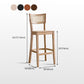 Contemporary Wood Kitchen Dining Room Stool Low Back Bar Armless Stool Clearhalo 'Bar Furniture' 'Bar Stools' 'bar_stools' 'furn' 'furn_bar_stools' 'Furniture' 'furniture_bar_stools' 'Kitchen & Dining Furniture' 4769156