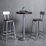 Industrial Leather Bar and Counter Stool Metal Stool with 4 Legs Clearhalo 'Bar Furniture' 'Bar Stools' 'bar_stools' 'furn' 'furn_bar_stools' 'Furniture' 'furniture_bar_stools' 'Kitchen & Dining Furniture' 4769157
