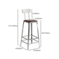 Industrial Leather Bar and Counter Stool Metal Stool with 4 Legs Clearhalo 'Bar Furniture' 'Bar Stools' 'bar_stools' 'furn' 'furn_bar_stools' 'Furniture' 'furniture_bar_stools' 'Kitchen & Dining Furniture' 4769185