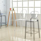 Scandinavian Design Plastic Counter Barstools Full Back Stools for Home Clearhalo 'Bar Furniture' 'Bar Stools' 'bar_stools' 'furn' 'furn_bar_stools' 'Furniture' 'furniture_bar_stools' 'Kitchen & Dining Furniture' 4769191