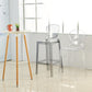 Scandinavian Design Plastic Counter Barstools Full Back Stools for Home Clearhalo 'Bar Furniture' 'Bar Stools' 'bar_stools' 'furn' 'furn_bar_stools' 'Furniture' 'furniture_bar_stools' 'Kitchen & Dining Furniture' 4769196