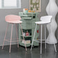 Contemporary Design Plastic Counter Barstools Low Back Stools for Home Clearhalo 'Bar Furniture' 'Bar Stools' 'bar_stools' 'furn' 'furn_bar_stools' 'Furniture' 'furniture_bar_stools' 'Kitchen & Dining Furniture' 4769229
