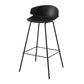 Contemporary Design Plastic Counter Barstools Low Back Stools for Home Clearhalo 'Bar Furniture' 'Bar Stools' 'bar_stools' 'furn' 'furn_bar_stools' 'Furniture' 'furniture_bar_stools' 'Kitchen & Dining Furniture' 4769232