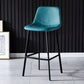 Contemporary Design Leather Counter Stool Low Back Armless Stools with Metal Base Clearhalo 'Bar Furniture' 'Bar Stools' 'bar_stools' 'furn' 'furn_bar_stools' 'Furniture' 'furniture_bar_stools' 'Kitchen & Dining Furniture' 4769246