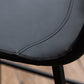 Contemporary Design Leather Counter Stool Low Back Armless Stools with Metal Base Clearhalo 'Bar Furniture' 'Bar Stools' 'bar_stools' 'furn' 'furn_bar_stools' 'Furniture' 'furniture_bar_stools' 'Kitchen & Dining Furniture' 4769256