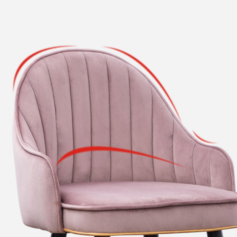 Metal Contemporary Dining Room Arm Stool Kitchen Low Back Bar Stool Clearhalo 'Bar Furniture' 'Bar Stools' 'bar_stools' 'furn' 'furn_bar_stools' 'Furniture' 'furniture_bar_stools' 'Kitchen & Dining Furniture' 4769276
