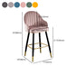Metal Contemporary Dining Room Arm Stool Kitchen Low Back Bar Stool Clearhalo 'Bar Furniture' 'Bar Stools' 'bar_stools' 'furn' 'furn_bar_stools' 'Furniture' 'furniture_bar_stools' 'Kitchen & Dining Furniture' 4769288
