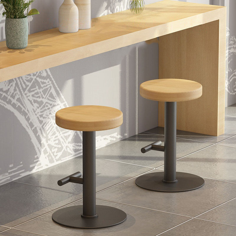 Contemporary Footrest Backless Barstool Matte Finish Home Stool Clearhalo 'Bar Furniture' 'Bar Stools' 'bar_stools' 'furn' 'furn_bar_stools' 'Furniture' 'furniture_bar_stools' 'Kitchen & Dining Furniture' 4769291