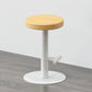 Contemporary Footrest Backless Barstool Matte Finish Home Stool White 1 Piece Clearhalo 'Bar Furniture' 'Bar Stools' 'bar_stools' 'furn' 'furn_bar_stools' 'Furniture' 'furniture_bar_stools' 'Kitchen & Dining Furniture' 4769295