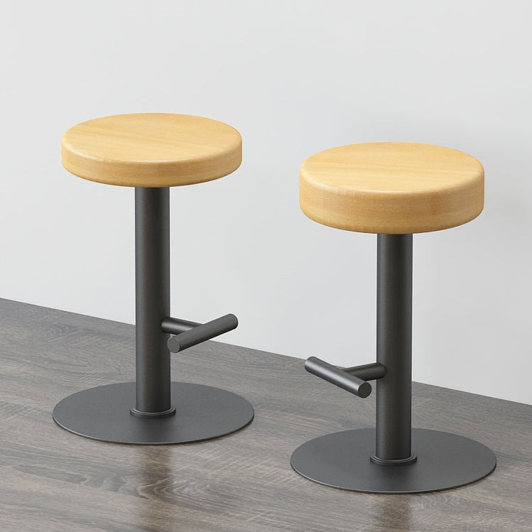Contemporary Footrest Backless Barstool Matte Finish Home Stool Clearhalo 'Bar Furniture' 'Bar Stools' 'bar_stools' 'furn' 'furn_bar_stools' 'Furniture' 'furniture_bar_stools' 'Kitchen & Dining Furniture' 4769296